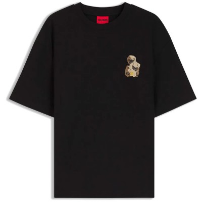 тениска,мъжки,тениски,дамски,тениски,hugo,detzi,10270364,short,sleeve,t,shirt,black,(black)