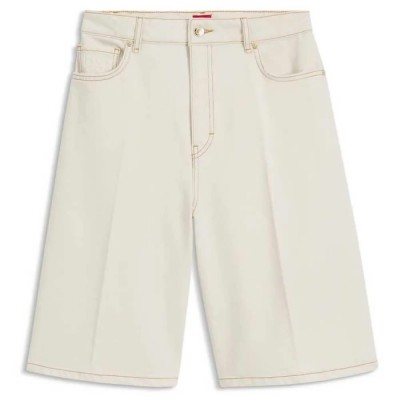 къси,панталони,мъжки,панталони,дамски,панталони,hugo,gelita,10276997,denim,shorts,white,(natural)