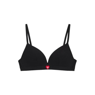 дамско,бельо,дамски,бикини,и,танкини,hugo,heart,triangle,10251623,bra,black,(black)