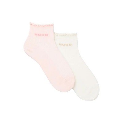 чорапи,мъжки,чорапи,дамски,чорапи,hugo,lettuce,socks,2,pairs,pink,(light,pastel,pink)