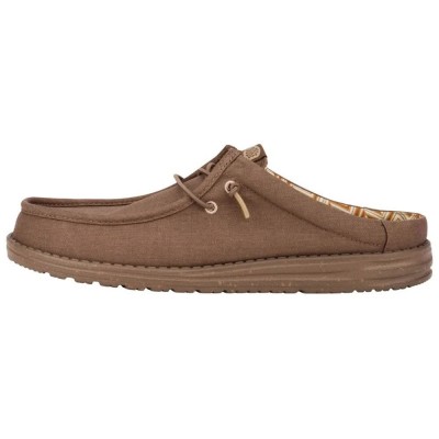 обувки,мъжки,маратонки,дамски,маратонки,hey,dude,wally,canvas,slip,on,shoes,brown,(walnut)