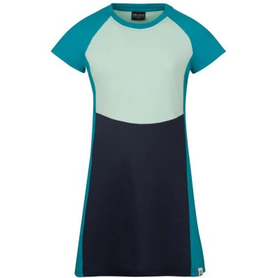 рокля,дамски,поли,и,рокли,trollkids,senja,short,sleeve,short,dress,blue,(navy,dark,turquoise)