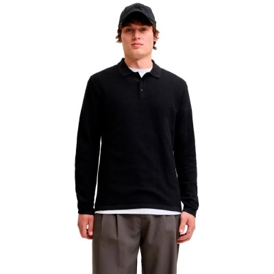 дамски,блузи,с,яка,мъжки,блузи,с,яка,jack,&,jones,austin,long,sleeve,polo,black,(black)