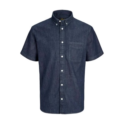риза,с,къс,ръкав,дамски,ризи,мъжки,ризи,jack,&,jones,blubrook,short,sleeve,shirt,blue,(medium,blue,denim)