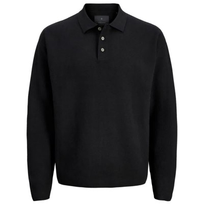 дамски,блузи,с,яка,мъжки,блузи,с,яка,jack,&,jones,bradfort,long,sleeve,polo,black,(black)