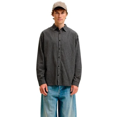 риза,с,дълъг,ръкав,дамски,ризи,мъжки,ризи,jack,&,jones,carter,long,sleeve,shirt,black,(black)