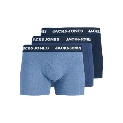 боксерки,мъжко,бельо,jack,&,jones,fax,trunk,boxers,3,units,blue,(vintage,indigo,navy,blazer,melange)