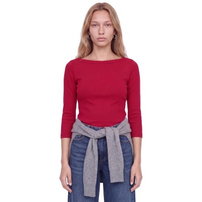 тениска,мъжки,тениски,дамски,тениски,jjxx,fifi,str,3,4,sleeve,t,shirt,red,(tango,red)