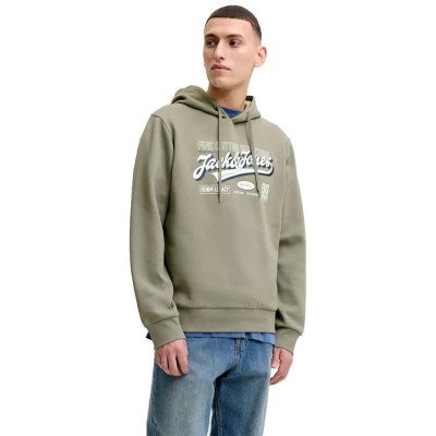 суичър,мъжки,пуловери,jack,&,jones,logo,hoodie,green,(vetiver)