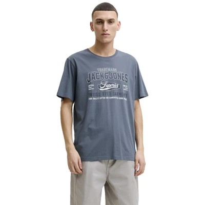 тениска,мъжки,тениски,дамски,тениски,jack,&,jones,logo,short,sleeve,t,shirt,grey,(turbulence)