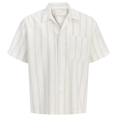 риза,с,къс,ръкав,дамски,ризи,мъжки,ризи,jack,&,jones,riviera,linen,short,sleeve,shirt,beige,(antique,white,stripes)