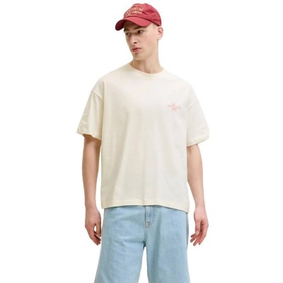 тениска,мъжки,тениски,дамски,тениски,jack,&,jones,sanremo,back,short,sleeve,t,shirt,white,(antique,white)