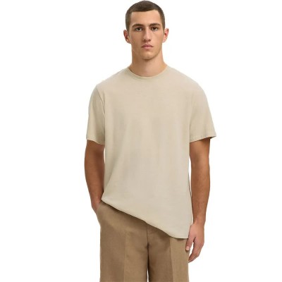тениска,мъжки,тениски,дамски,тениски,selected,adam,linen,short,sleeve,t,shirt,beige,(oatmeal)