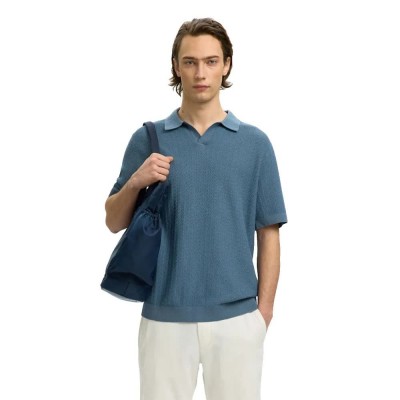 дамски,блузи,с,яка,мъжки,блузи,с,яка,selected,mattis,short,sleeve,polo,blue,(blue,mirage)