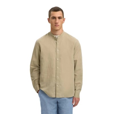 риза,с,дълъг,ръкав,дамски,ризи,мъжки,ризи,selected,regclay,linen,long,sleeve,shirt,beige,(pure,cashmere)