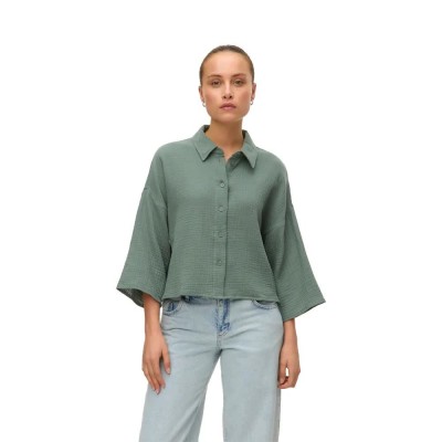 дамски,ризи,мъжки,ризи,vero,moda,natali,crop,3,4,sleeve,shirt,green,(laurel,wreath)