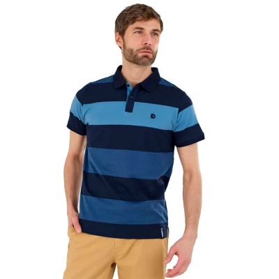 блуза,с,яка,дамски,блузи,с,яка,мъжки,блузи,с,яка,fundango,incognito,stripe,short,sleeve,polo,blue,(indigo)