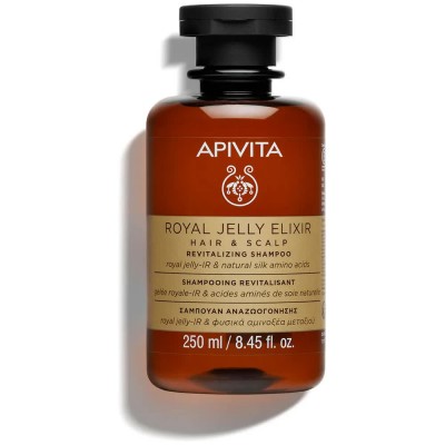 хигиена,коса,apivita,royal,jelly,revitalizing,250ml,shampoo,clear