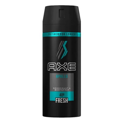 хигиена,тяло,axe,apollo,150ml,spray,deodorant,black