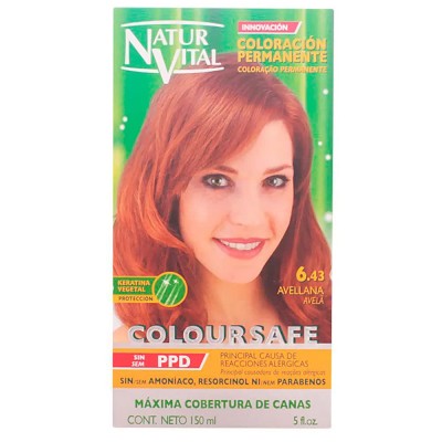 хигиена,коса,naturvital,coloursafe,nº6.43,hazelnut,150ml,permanent,dye,clear