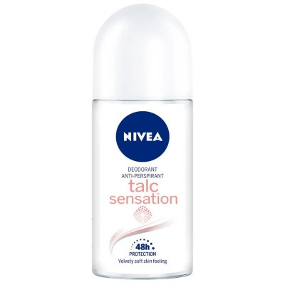 хигиена,тяло,nivea,talc,sensation,50ml,roll,on,deodorant,clear