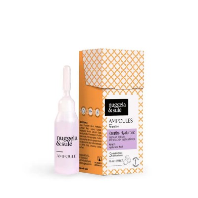хигиена,коса,nuggela,&,sulé,keratin,&,hyaluronic,ampoule,10ml,capillary,treatment,clear