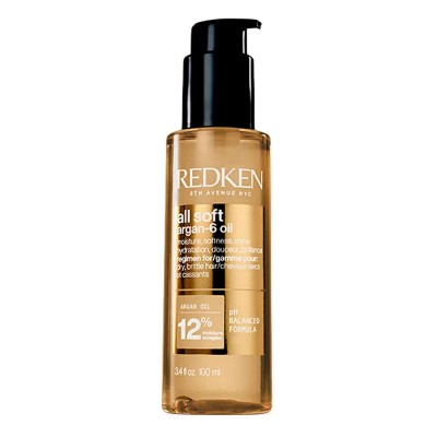 хигиена,коса,redken,all,soft,argan,oil,6,anti,frizz,100ml,capillary,treatment,golden