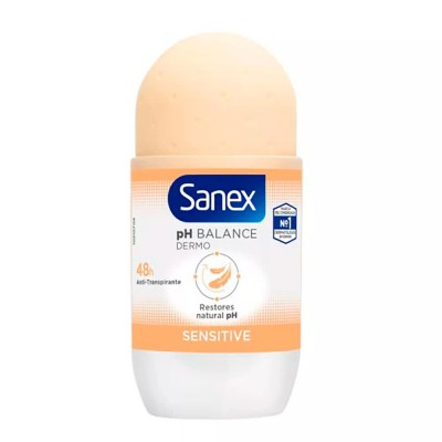 хигиена,тяло,sanex,ph,balance,dermo,sensitive,50ml,roll,on,deodorant,clear