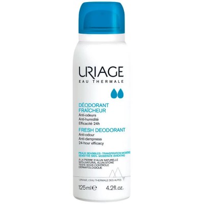 хигиена,тяло,uriage,fresh,125ml,spray,deodorant,white