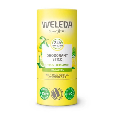 хигиена,тяло,weleda,citrus,50g,deodorant,stick,yellow