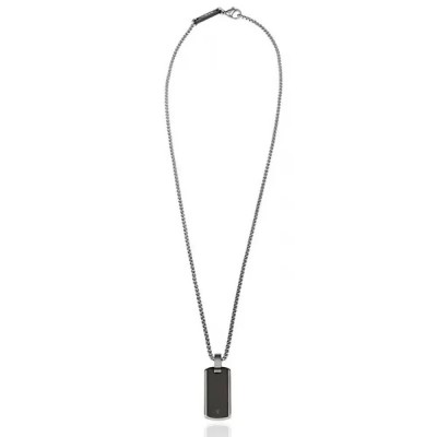 бижутерия,breil,tj2747,necklace,silver,(black)