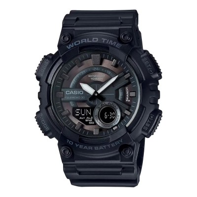 часовник,часовници,casio,aeq,110w,1b,52.2mm,10atm,quartz,analogue,digital,watch,silver,(blue,blue,mineral)