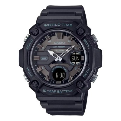 часовник,часовници,casio,aeq,120w,1b,53.3mm,10atm,quartz,analogue,digital,watch,silver,(black,black,mineral)