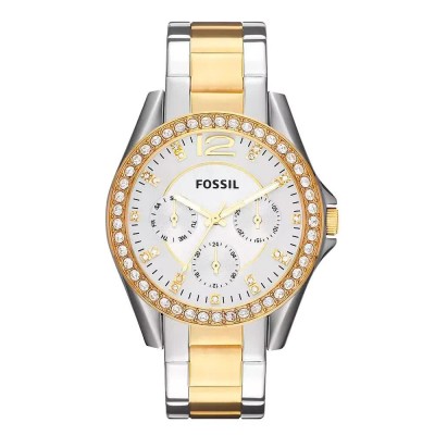 часовник,часовници,fossil,es3204,38mm,10atm,quartz,analogical,woman,watch,golden,(multicolor,grey,mineral)