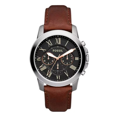 часовник,часовници,fossil,fs4813,44mm,5atm,quartz,analogical,watch,brown,(brown,black,mineral)