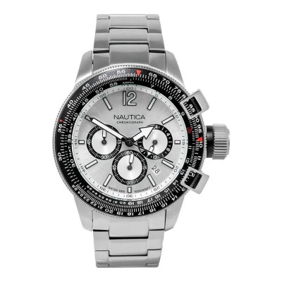часовник,часовници,nautica,napbfcf04,46mm,10atm,quartz,analogical,watch,silver,(grey,grey,mineral)