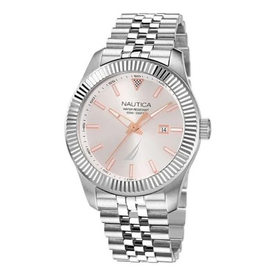 часовник,часовници,nautica,nappbs250,43mm,10atm,quartz,analogical,watch,silver,(grey,grey,mineral)