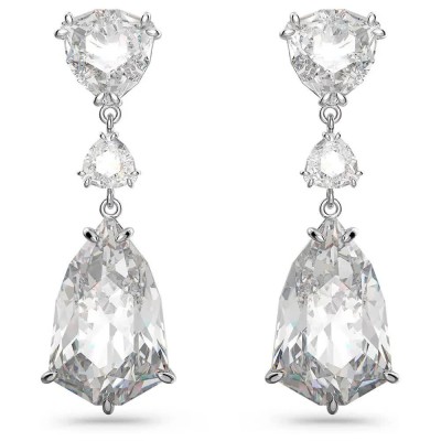 бижутерия,swarovski,5652038,earrings,silver,(clear)
