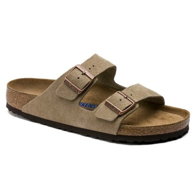 сандали,мъжки,сандали,дамски,сандали,и,чехли,birkenstock,arizona,soft,footbed,suede,leather,sandals,brown,(taupe)