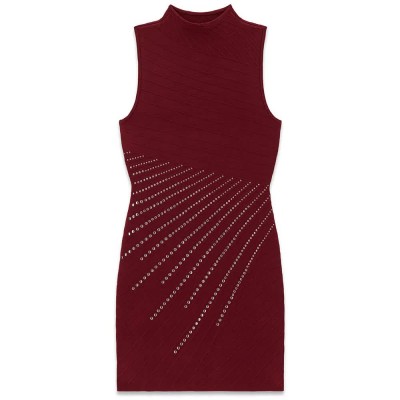 рокля,дамски,поли,и,рокли,guess,jaylene,studded,long,sleeve,short,dress,red,(bet,on,pink,multicolor)