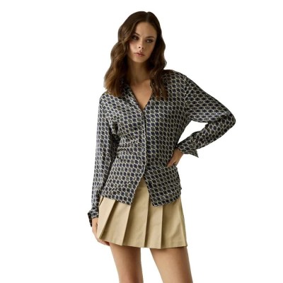 риза,с,дълъг,ръкав,дамски,ризи,мъжки,ризи,guess,new,concetta,long,sleeve,shirt,grey,(g,print,oval,chain,b)