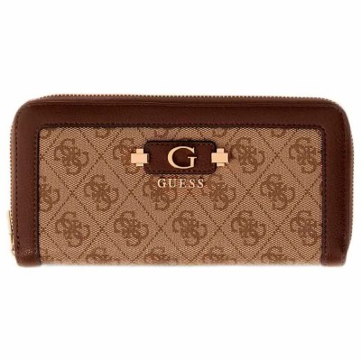 портфейли,и,портмонета,guess,coleen,logo,large,woman,wallet,brown,(latte,logo)