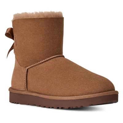 обувки,дамски,боти,мъжки,боти,ugg,mini,bailey,bow,ii,boots,refurbished,brown,(rocky,oak)