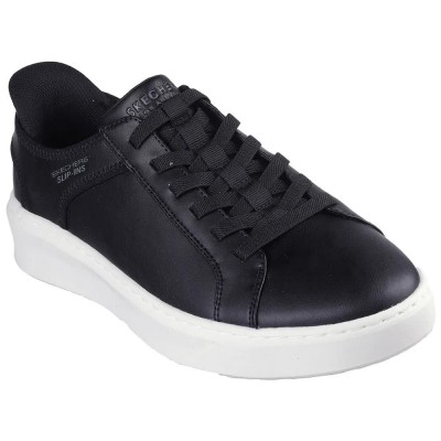маратонки,мъжки,маратонки,дамски,маратонки,skechers,court,break,trainers,refurbished,black,(black,duraleather,mesh)