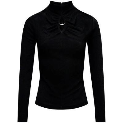 блуза,мъжки,пуловери,дамски,пуловери,salsa,jeans,21011733,high,neck,sweater,black,(black)