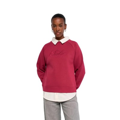 блуза,дамски,блузи,salsa,jeans,21011747,sweatshirt,red,(dark,red)