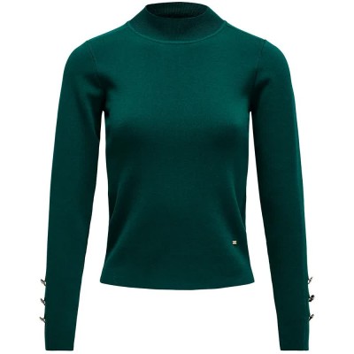 блуза,мъжки,пуловери,дамски,пуловери,salsa,jeans,21011749,high,neck,sweater,green,(dark,green)