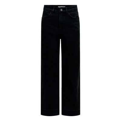дънки,мъжки,панталони,дамски,панталони,salsa,jeans,21011854,wide,leg,cropped,jeans,black,(black)