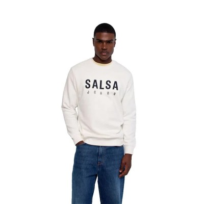 блуза,мъжки,пуловери,salsa,jeans,21012268,sweatshirt,white,(light,pearl,v2)
