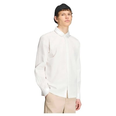 риза,с,дълъг,ръкав,дамски,ризи,мъжки,ризи,adidas,originals,3,stripes,button,up,long,sleeve,shirt,white,(cloud,white)